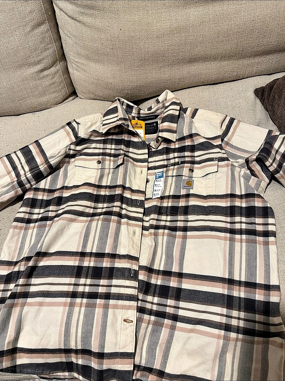 Carhartt Tencel Fiber Series Relaxed Fit Beige & Brown XL